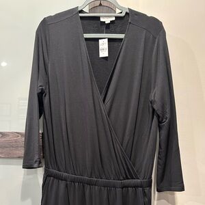 Loft Black Wrap Jumpsuit